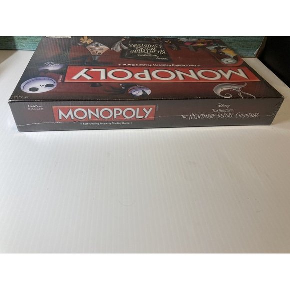 Disney Games Monopoly Tim Burtons The Nightmare Before Christmas